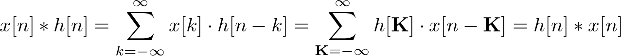 Convolution is commutative