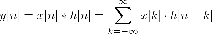 Definition of 1D convolution