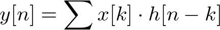 output signal with impulse responses