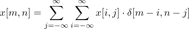 2D input signal decomposition