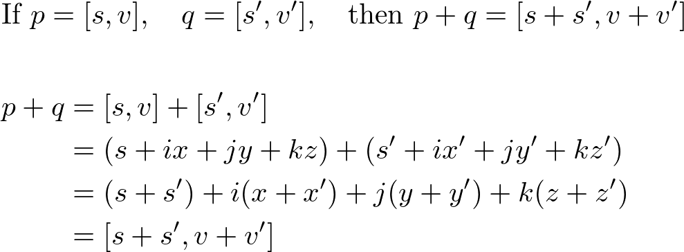 quaternion addition