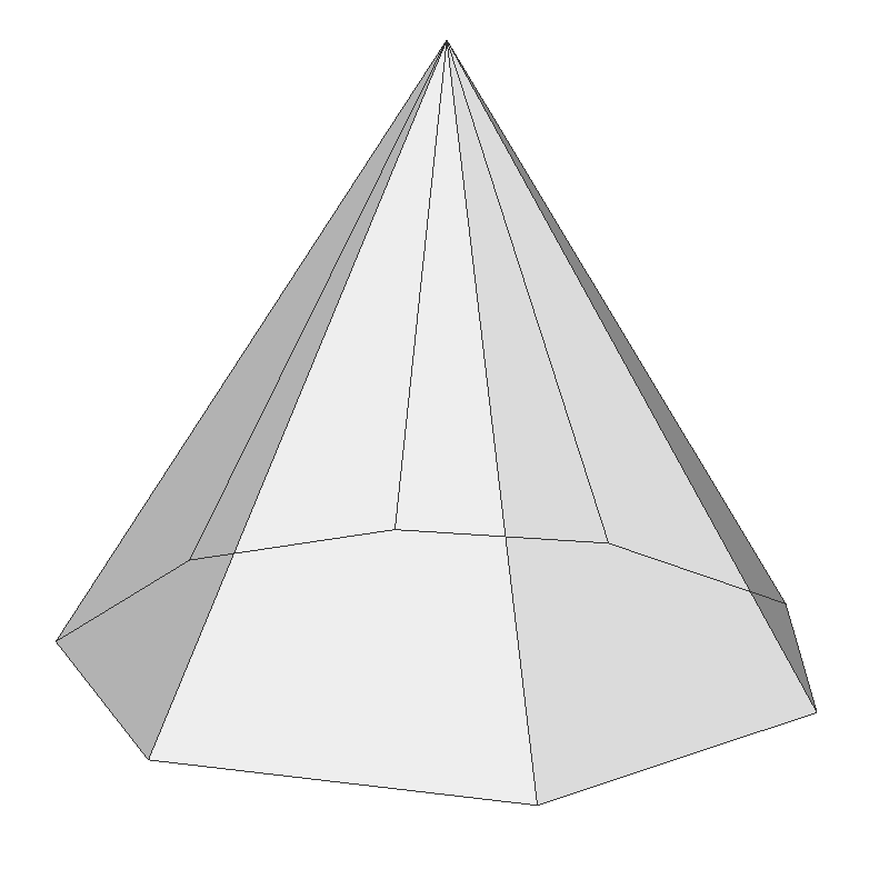 hexagonal pyramid