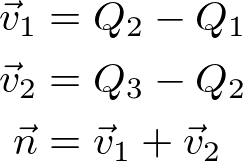 normal vector of plane