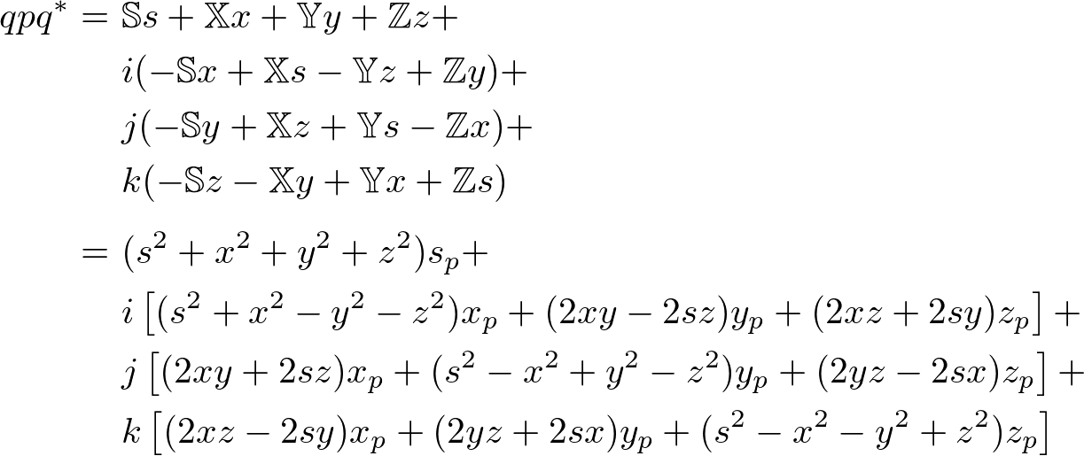 quaternion qpq*