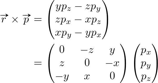 matrix form of RS
