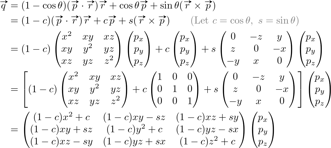 matrix form of q