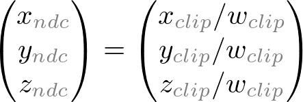 OpenGL Normalized Device Coordinates