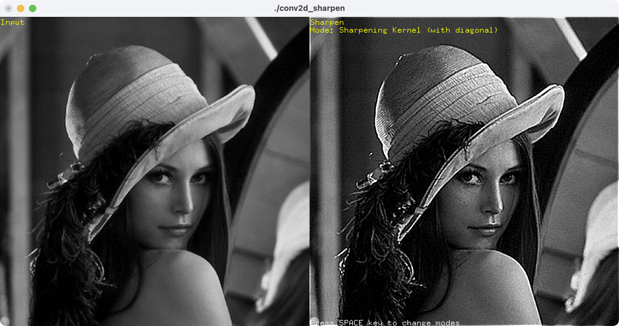 example of sharpening