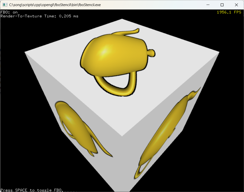 OpenGL FBO Example: Render To Texture with Stencil