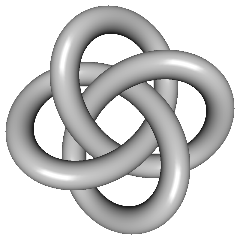 4-leaf trefoil knot