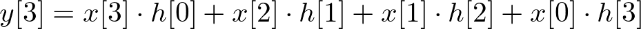 1D convolution example